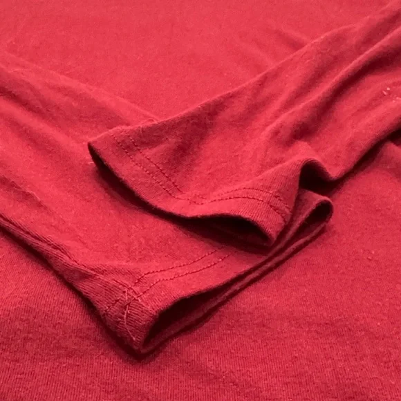 Red Turtleneck Long Sleeve Top - Picture 4 of 4